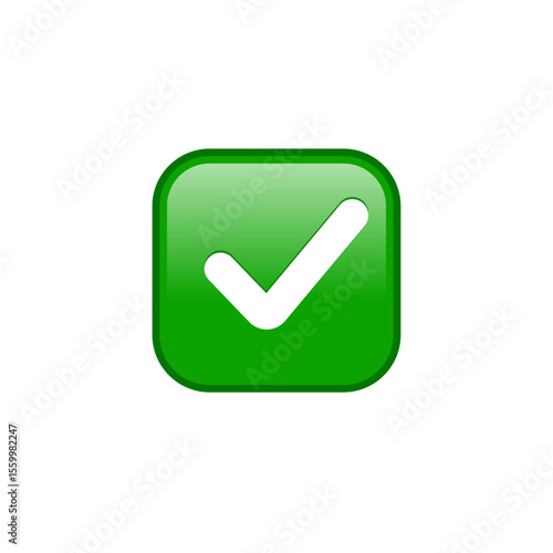 Green check mark emoji icon