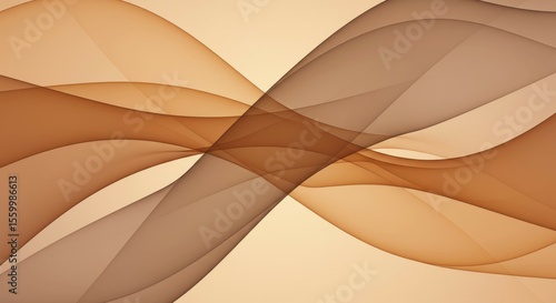 Abstract Brown Waves Flowing Background for Modern Design Projects