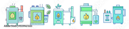Diverse Biofuel Heating Systems Representing Sustainable Energy Options and Environmental Consciousness