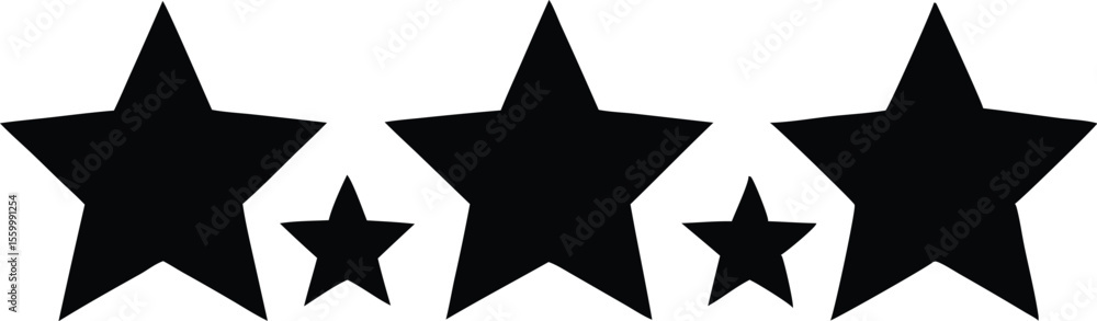 five stars rating silhouette vector five stars rating silhouette vector