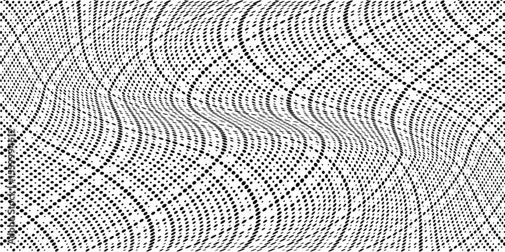 Obraz premium Dotted halftone gradient texture.