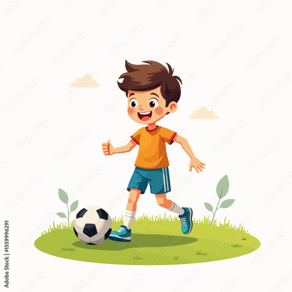 Teen training on grass shown with a young boy skillfully dribbling soccer ball on a grassy field. Teen training on grass incorporates athletic skill development and outdoor recreation, Teen training on grass shown with a young boy skillfully dribbling soccer ball on a grassy field. Teen training on grass incorporates athletic skill development and outdoor recreation,
