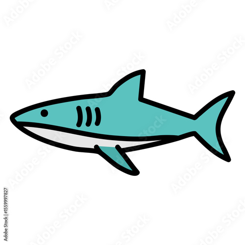 Blue Shark Illustration
