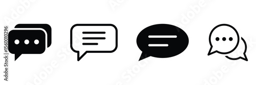Comment icon, Chat icon, Message, chat, dialogue icons.