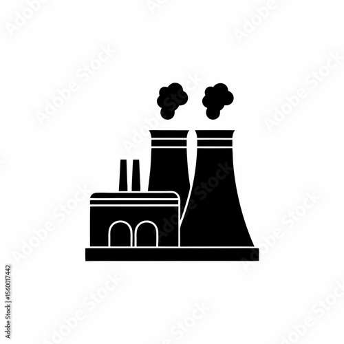 creative details Outline thermal power station icon vector illustration 