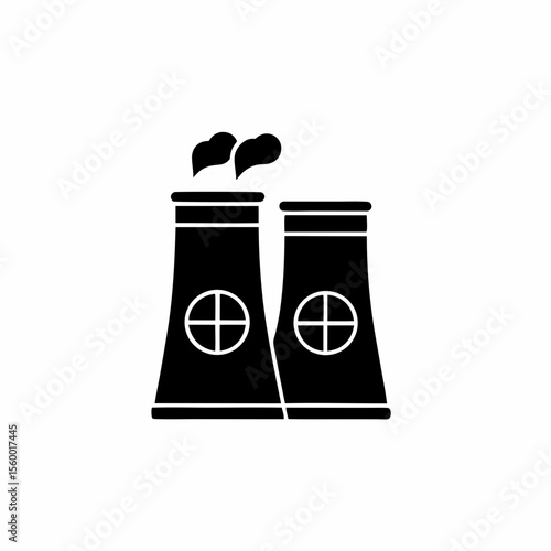 creative details Outline thermal power station icon vector illustration 
