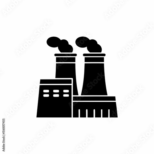 creative details Outline thermal power station icon vector illustration 