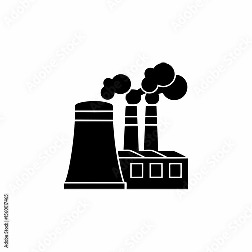 creative details Outline thermal power station icon vector illustration 