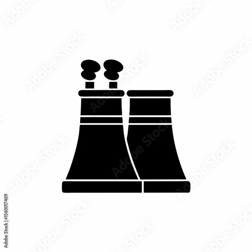 creative details Outline thermal power station icon vector illustration 