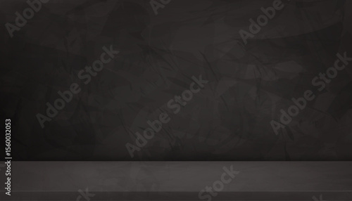 Autumn Background brown wall concrete texture with light,shadow on 3d podium stand display in studio room,Product background of abstract minialist display for Winter