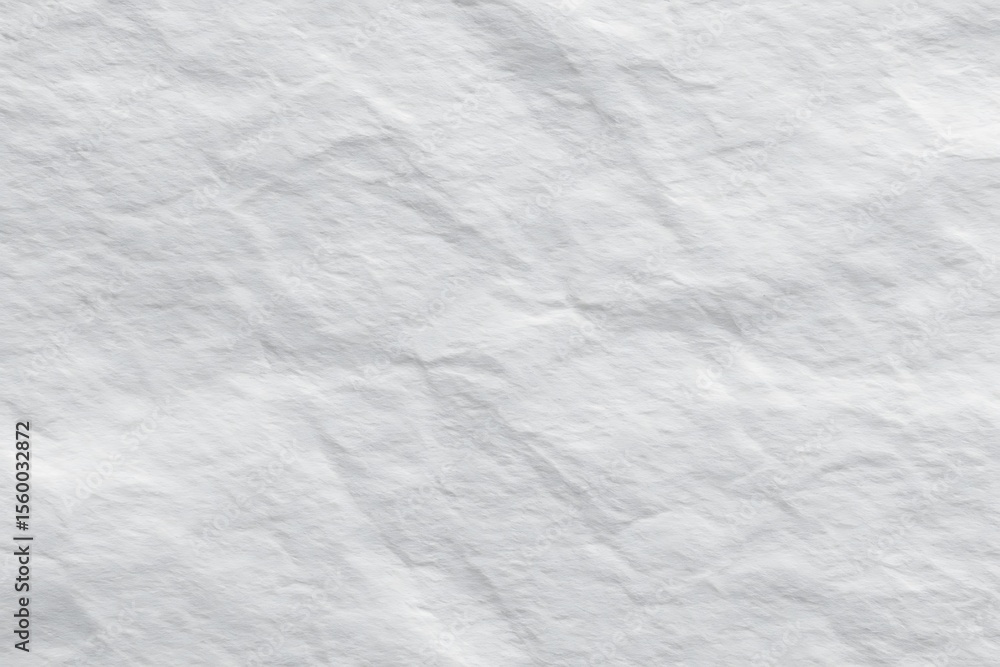 Fototapeta premium Textured white paper with subtle wrinkles and shadows creating a soft background