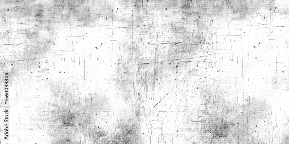Fototapeta premium Vector old black and white wall cement grey white background with space Grunge pattern on transparent background 