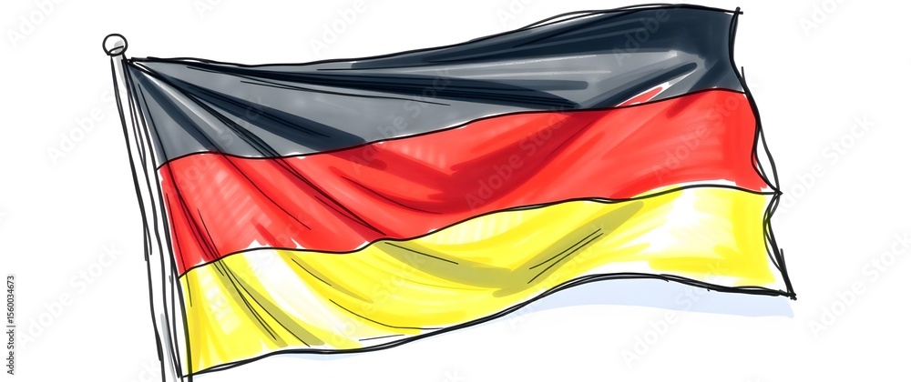 Naklejka premium flag of germany