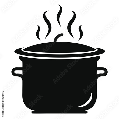 Vector illustration of a classical building with pillars. A simple black icon representing government, law, finance, and history