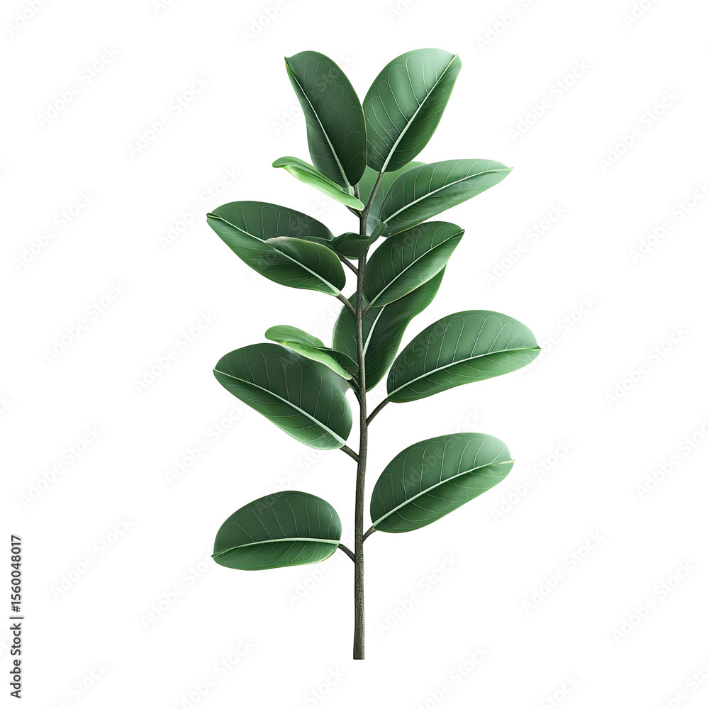 Close-up of a plant stem with leaves Close-up of a plant stem with leaves