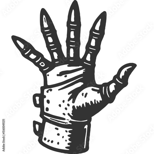 Oppression Vintage Illustration Vector