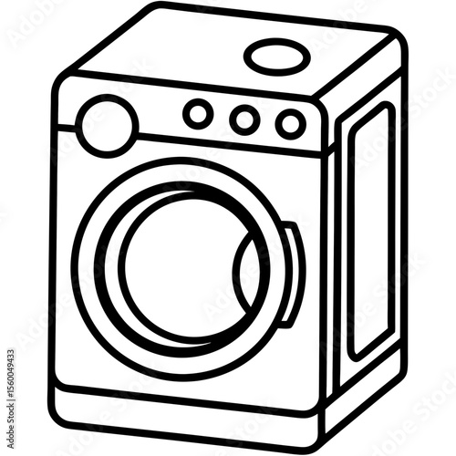 Washing Machine Silhouette