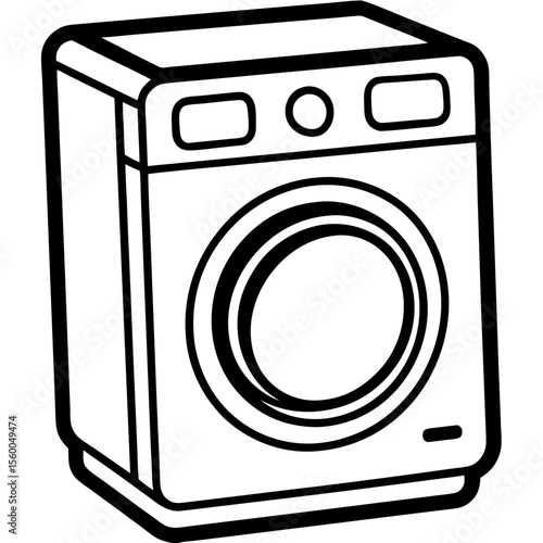 Washing Machine Silhouette
