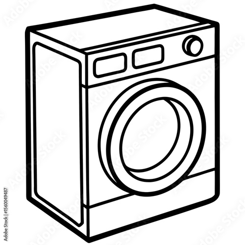 Washing Machine Silhouette