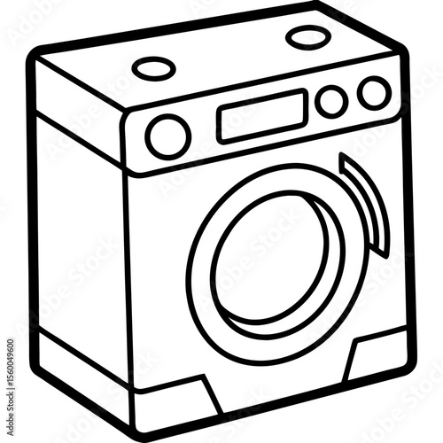 Washing Machine Silhouette