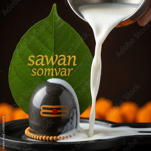 Sawan Somvar: Milk Pouring ...