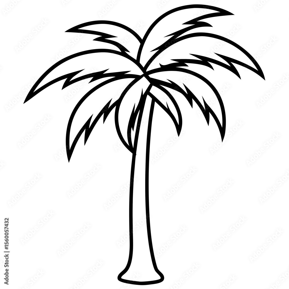 Obraz premium palm tree vector