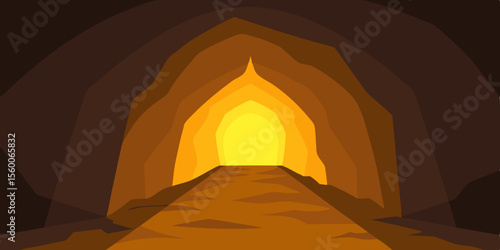 A solitary church silhouette stands against the twilight landscape, a beacon of light at the end of the desert's dark horizon