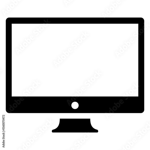 Icono monitor de ordenador o pantalla de televisor 