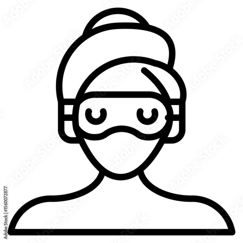 Sleep Mask line icon