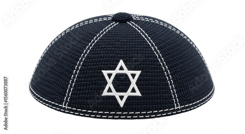 Schilderij op canvas Isolated Kippah with Star of David