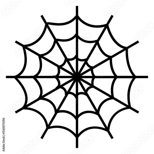 Icono de tela de araña. Elemento de decoración de halloween 