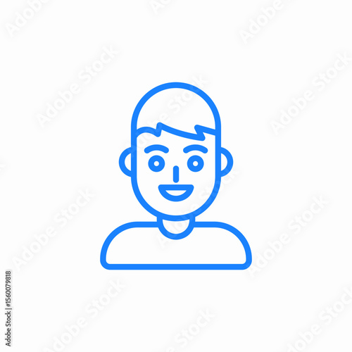 young boy icon sign vector