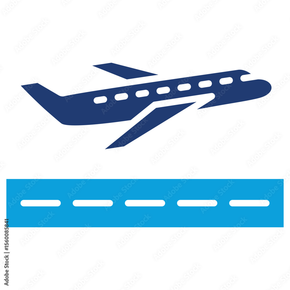 Departure Flat Blue Icon Departure Flat Blue Icon