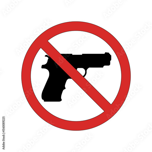 Gun-Free Zone A Simple Warning Sign Design
