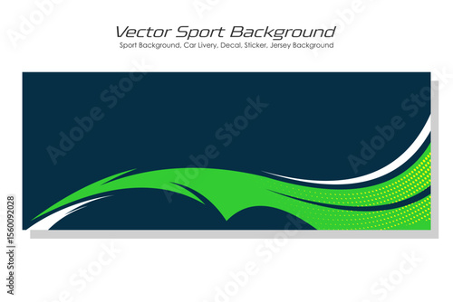 Vector sports car body wrap decal in white and black background design decal car livery EPS 10