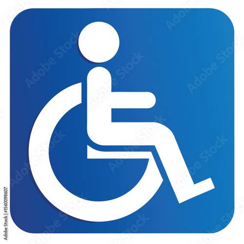 Wheelchair Accessible Toilet Sign Icons