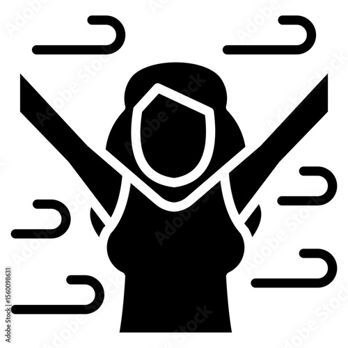 Fresh Air glyph icon