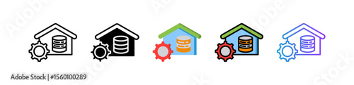Data Warehouse multiple icon