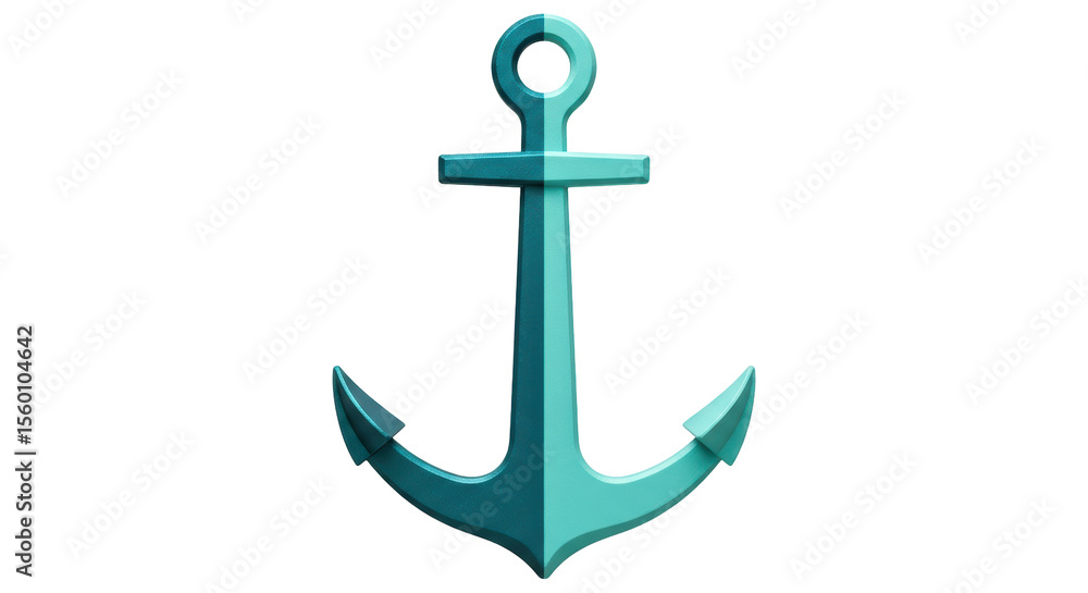 Isolated Blue Anchor Isolated Blue Anchor