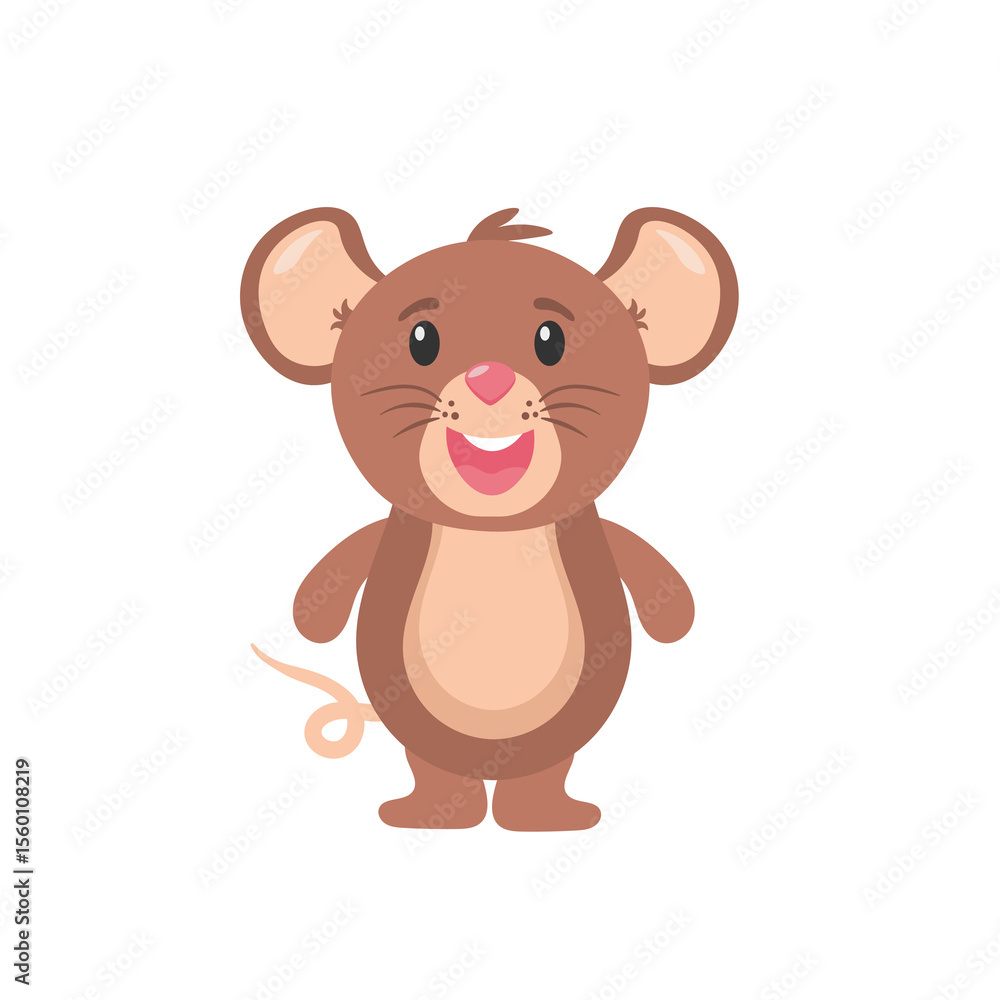 Obraz premium PNG vector cartoon of cheerful mouse with hat monocle and piece of cheese fun illustration childish cup lovely fantasy happy character pet burrow mammal pillow friendly imagination party fashion