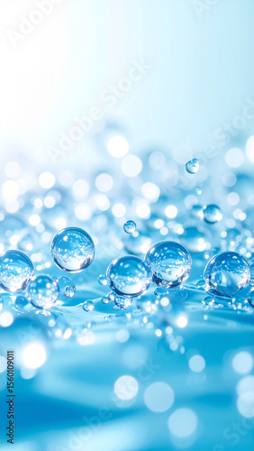 Wallpaper Mural Blue Water Drop Graphic Image Torontodigital.ca