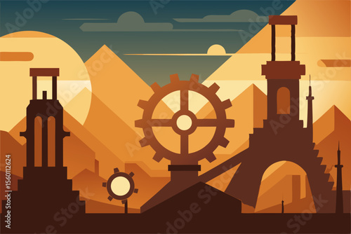 oil refinery plant