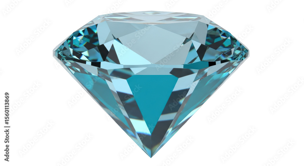 Fototapeta premium Isolated Blue Diamond