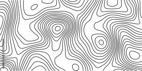 White wave paper curved reliefs abstract background. Vector geographic contour map, Abstract topographic contours map background, Topography map background. 