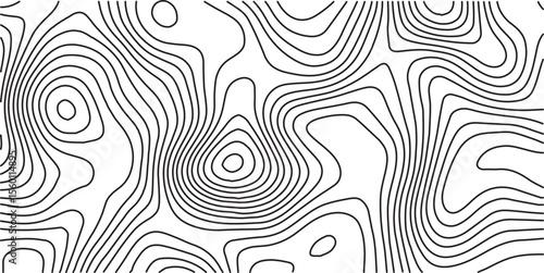 White wave paper curved reliefs abstract background. Vector geographic contour map, Abstract topographic contours map background, Topography map background. 