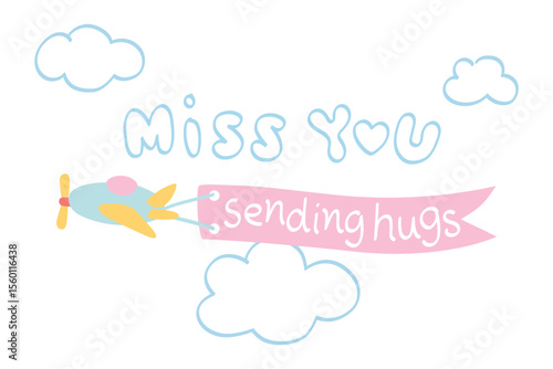 Get well card - plane
