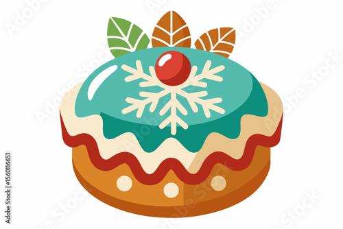 Christmas cards, winter recipe books, seasonal packaging, and digital or print projects related to Christmas baking or sweets.