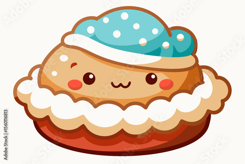 Christmas cards, winter recipe books, seasonal packaging, and digital or print projects related to Christmas baking or sweets.