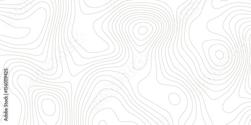 Abstract topographic contours map background. White wave paper curved reliefs abstract background. Vector geographic contour map, Topography map background. 