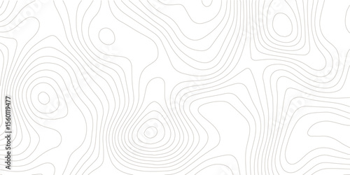 Abstract topographic contours map background. White wave paper curved reliefs abstract background. Vector geographic contour map, Topography map background. 